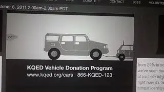 KQED Vehicle Donation Program TV commercial (2009-2014) with Vegas Filter 21.0 effects 