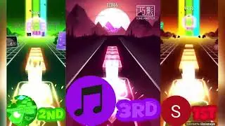 Tiles Hop: EDM Rush: Imagine Dragons - Bones | Me vs @shadox_gamer731 vs @THMusicGameChannelofficial