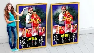 ✅Creative Photo Collage PSD 2026| Birthday Anniversary Customized Photo Frame |Sunset trick