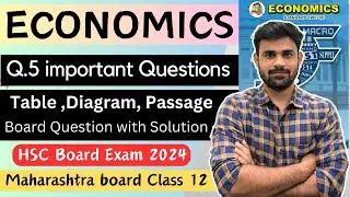 Q5 all questions solution economics class 12 / HSC Economics Board Paper 2025
