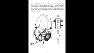 EKSA E900 Plus Environment Noise Cancelling Gaming headset - Multi-language User Manual