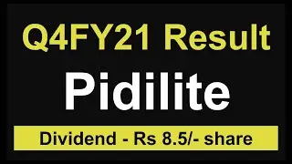 Pidilite Q4 results 2021 | Pidilite share latest news | Pidilite Q4 results analysis | Dividend