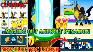 Claiming And Leveling Up New Electric Type Dynamon In Dynamons World 😍|Maxing Out Anubolt Dynamon 😱