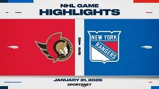 NHL Highlights | Senators vs. Rangers - January 21, 2025
