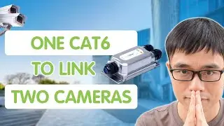Install Two IP Cameras over One Cat5e Cat6 Cable(New Method)
