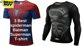 3 Best spiderman Batman Superman T shirt ! you must like