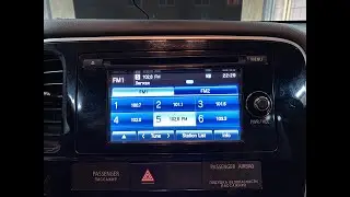 КАК настроить время на магнитоле чтобы оно не сбивалось? Mitsubishi
