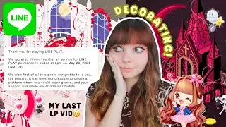 my last line play video EVER... rolling gacha + decorating my house in line play! (let's play) 🛍️🏡