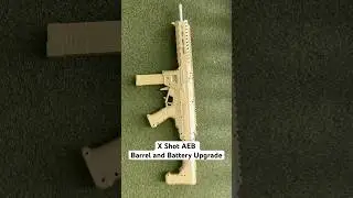X Shot AEB Mod - Barrel and Battery Upgrade #nerf #Xshot #nerfmod #gold