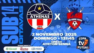 SUB14 &ndash; Oitavas &ndash; Projeto Athenas Itapetininga x S&atilde;o Rafael Futsal S&atilde;o Roque &ndash; Copa TVi 2025 &ndash; 13:45