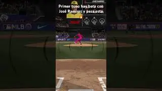 Primer turno hay bate con Jose Ramirez y pasa esto 🔥#parati #baseballvideogame #mlbtheshow25