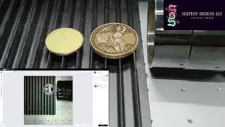 Laser Engraving a solid brass coin