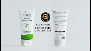 Cream Tube Design in coreldraw 2018 | Packaging design | Cosmetics Design coreldraw tutorial