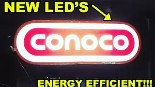 Old CONOCO Gas Station Sign Restoration