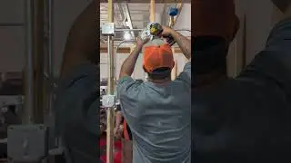 Electrical students practice residential, commercial and industrial wiring projects 💡 #shorts