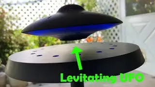Black Levitating Bluetooth UFO Speaker -- AppFinders