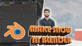 Easy Snow Animation Tutorial ❄️ | How to Make It Snow in Blender 3D #tutorial #snow3D #3Danimation
