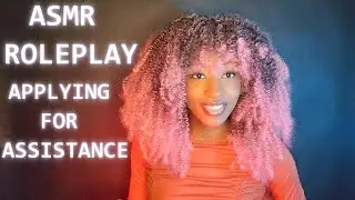 ASMR Roleplay | Case Worker - Gum Chewing, Typing, Questions, Sassiness.