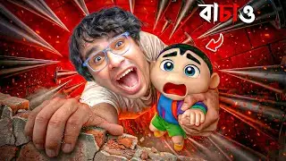 Franklin & Shinchan TRAPPED in WORLD’s DANGEROUS Challenge! 😨🌍