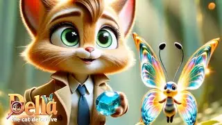Della the Cat Detective 🔎 | Waterfall mishap | Cartoons for Kids #kidscartoon #detective