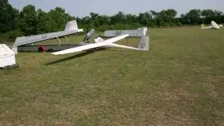 Sailplane rigging time lapse