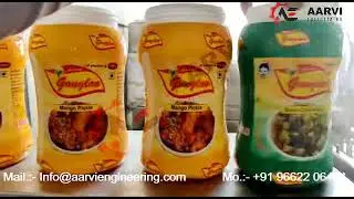 Ghee Bottle shrink labeling machine from aarvi engineering | PVC shrink Sleeve Labeling machine