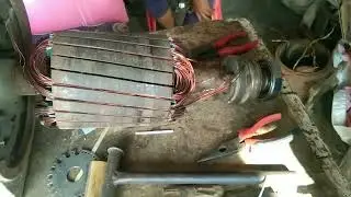 7'5 kya alternator rewanding and connection #desielectrical #rotor #alternator #diode