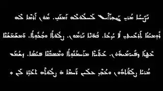 11 Tešmešto ḏ-ḥaḏ qnūmo (Lilyo da-ṯrên b-šābo) ܬܫܡܫܬܐ ܕܚܕ ܩܢܘܡܐ ܠܠܝܐ ܕܬܪܝܢ ܒܫܒܐ