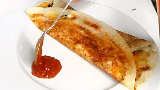 Schezwan Veg Cheese Dosa Recipe
