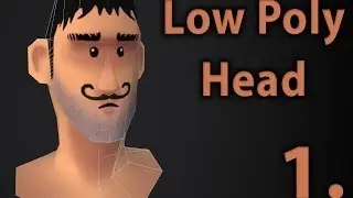 Low Poly Cartoon Head | Part 1. | 3D modeling tutorial | 3ds max | unwrap uvw texturing