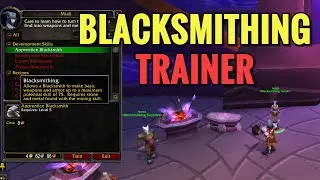 Exodar Blacksmithing Trainer Location (WoW TBC)