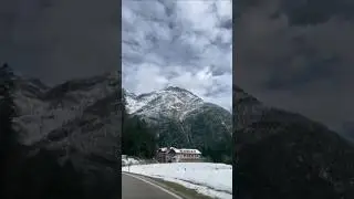 Italy #alps #italy #winter #mountains #corvara #drive #snow #beautiful #cold #clouds #amazing