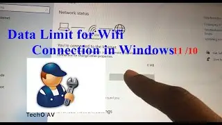 How to Set Data Limit for Wifi Connection in Windows 11 | Windows 10