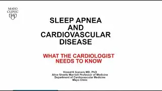 Sleep Apnea - What the Cardiologist Needs to Know with Dr. Virend Somers