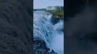 Incredible waterfall drone footage. Just magical  #shorts  #drone #waterfall