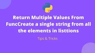 Create a single string from all the elements in list #shorts #python #tips