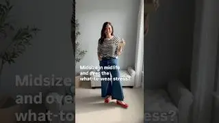 Wide Leg Jeans Outfit for Midsize Midlife Style | Polished Casual Look #outfitideas #styletips