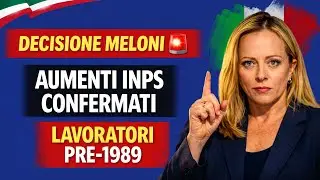 🚨La decisione Meloni: confermati gli aumenti di pagamento per chi ha lavorato prima del 1989 | INPS