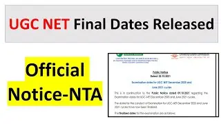 UGC NET Latest Update | Final Dates Out | Official Notice | Exam Dates Released | Breaking News