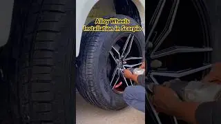 Alloy Wheels Installation in Mahindra Scorpio