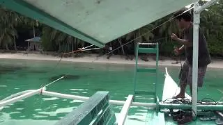 Approaching Maxima Island,  Port Barton, Palawan