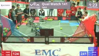 VEX Worlds 2016 - VRC Middle School - Spirit - Qual 141 (7069E 1338G) 105 vs 223 (8982B 4318C)