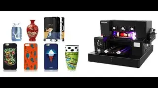 Automatic Bottle UV Printer with Jig - A4A3 LED Inkjet Flatbed DTF Sticker & Bottle Printing Machine