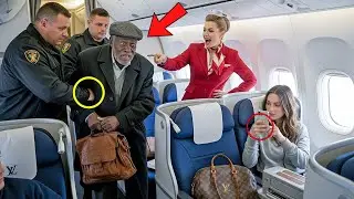 Airline Security Escorts Elderly Black Man Off the Plane — CEO Boards Right After and Freezes All...