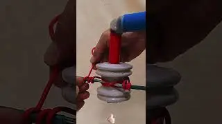 Methods for electricians to cross - tie porcelain insulators with wires ⚡🪡