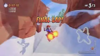 Crash Team Racing Nitro-Fueled | Developer Time Trials | Blizzard Bluff 1:13:54 | PS5 Pro