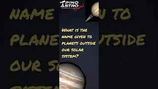 Space Trivia: Planets outside of our Solar System are called what? #PinoAstro