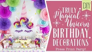 DIY Magical Unicorn Party Decorations - Unicorn party ideas