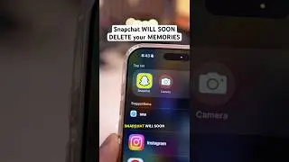 Snapchat will soon DELETE your MEMORIES!! #snapchat #snapchatstory  #tech