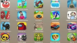 Hide Ball,Grimace Monster,Roblox,SonicDAsh,Save Prisoner,Bob Comics,Freaky Stan,MaxSpeed,Save The Fi